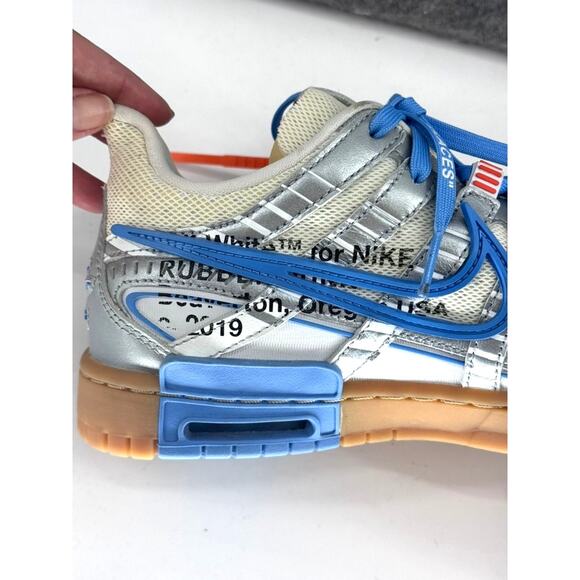 Nike X Off-White Air Rubber Dunk "University Blue" sneakers Mens 8.5 Authentic - Picture 9 of 14